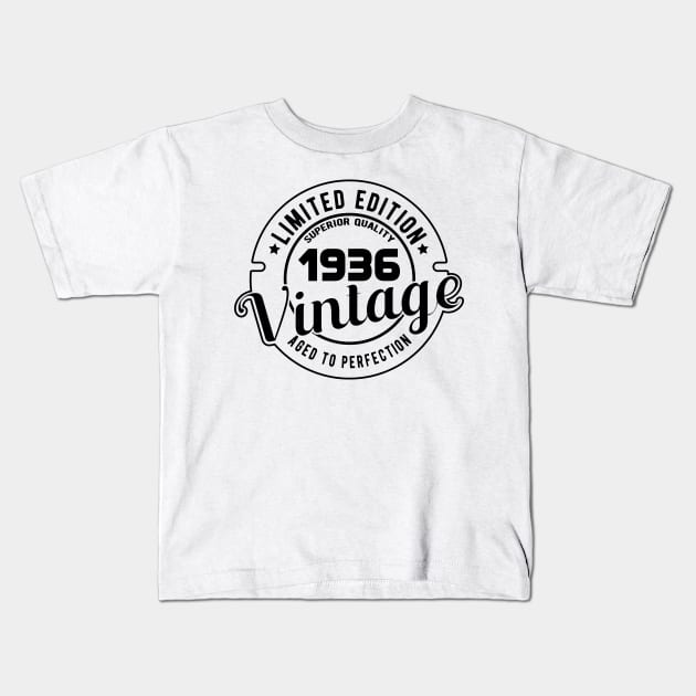 1936 VINTAGE - BIRTHDAY GIFT Kids T-Shirt by KC Happy Shop